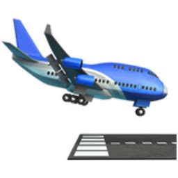 Airplane Arrival Emoji .